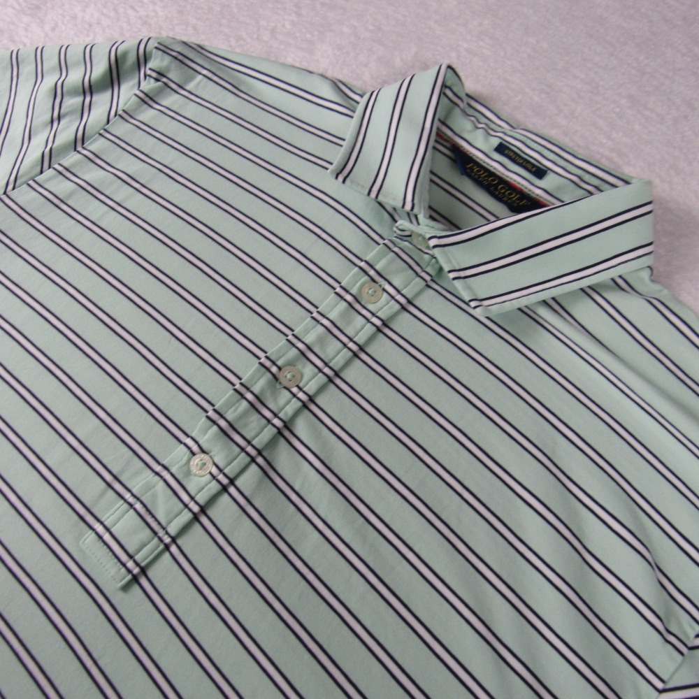 Polo Golf Ralph Lauren Polo Shirt Mens Medium Mint Green Stretch Lisle